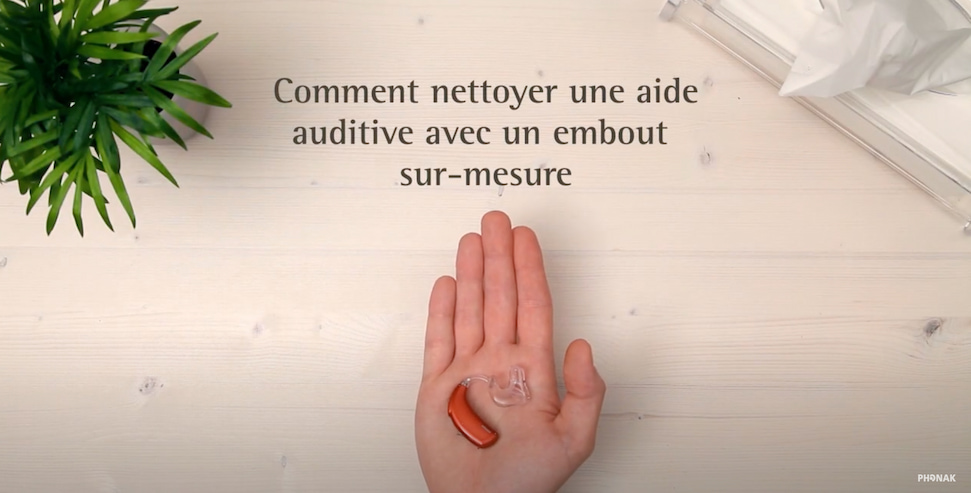 Entretien Phonak BTE avec embout